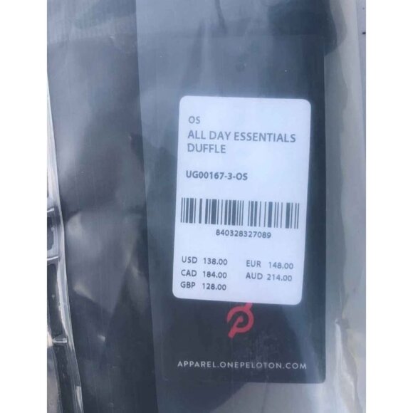 *NEW*Lululemon x Peloton All Day Essentials Duffle Train Gym Bag 32L Large Black - Picture 3 of 16